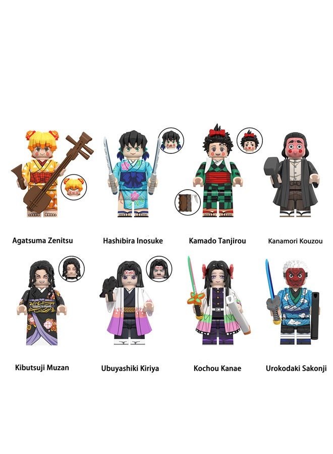 general Demon Slayer Blade Assembling Toy Children's Building Block Toy Inosuke Kamado Tanjiro Minifigure - Image 1