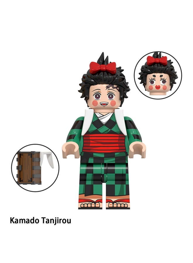 general Demon Slayer Blade Assembling Toy Children's Building Block Toy Inosuke Kamado Tanjiro Minifigure - Image 4