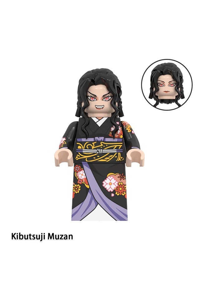 general Demon Slayer Blade Assembling Toy Children's Building Block Toy Inosuke Kamado Tanjiro Minifigure - Image 5