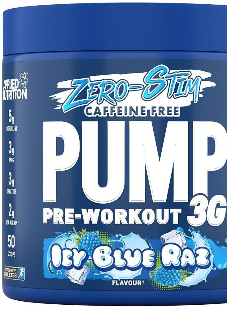 Applied Nutrition أبلايد نيوترشن بامب 3G زيرو ستيمولانت بري-وورك آيس بلو راز