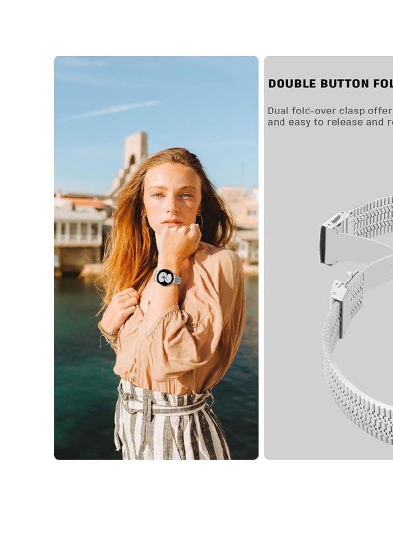 SYOSI For Galaxy Watch 4 Strap, 20mm Watch Strap Compatible with Samsung Galaxy Watch 4 40mm 44mm/Galaxy Watch 4 Classic 46mm(2021) 42mm, Adjustable Replacement Strap for Galaxy Watch 4 Band Men Women - Image 3