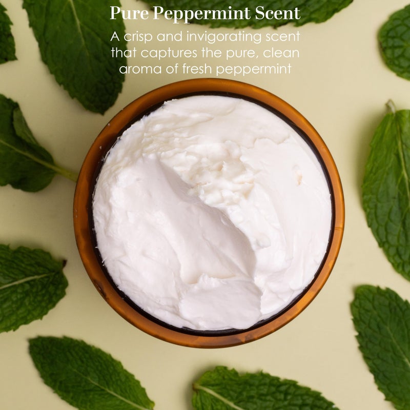 Better Shea Butter Peppermint Body Lotion | Moisturizer for Dry Skin | with Raw Shea Butter and Jojoba Oil | No Synthetic Fragrances, Non-Greasy Body Cream for Men and Women | 8 oz - Image 2