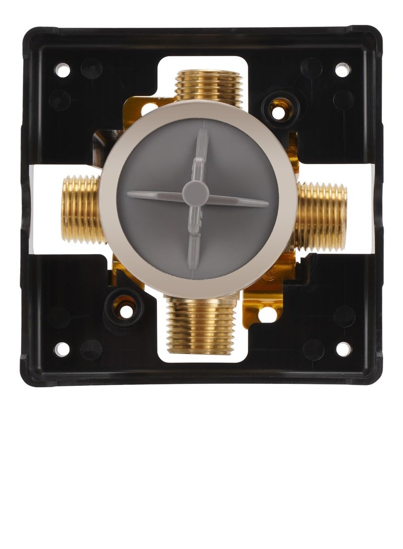 إكسفور R10000-UNBXHF MultiChoice Universal Shower Valve Body, for Shower Faucet Trim Kits, for D 13, 14, 17 or 17T Series Single-Function or Dual-Functions Shower Valve Trim Kits, with Screwdriver Stops - Image 4