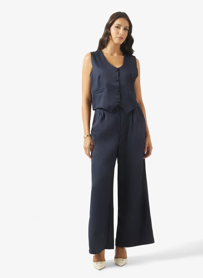 Sleevless Vest & Pant Set