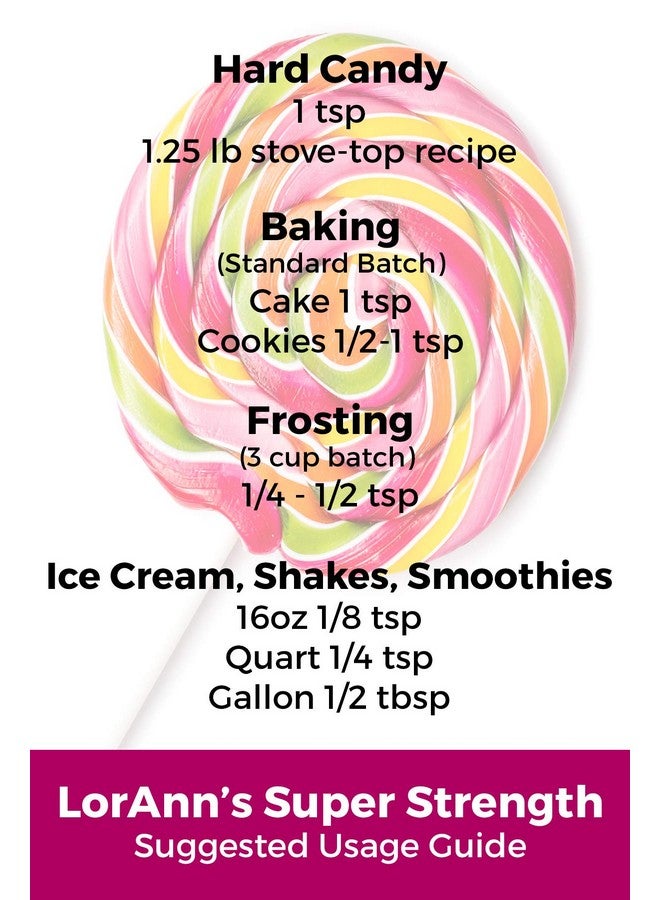 LorAnn Oils Super Strength Flavoring - Used For Candy Making, Flavoring, Baking, Hard Candy, & Flavor Oils - Bold, Natural Flavors 4X Stronger Than Extracts - Green Apple, 1 fl oz