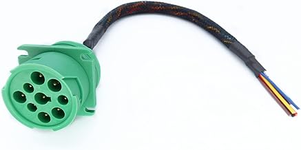MITOB Type 2 Green j1939 Pigtail Cable Female 9Pin to Open end Flange 1ft - Image 1
