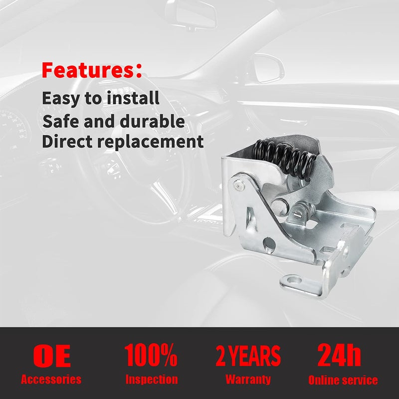 Qagea Front Lower Door Hinge - Left Driver Side - Replacement for 2007-2014 Chevy Avalanche Silverado 1500 2500 3500 Suburban Chevrolet Tahoe GMC Sierra Yukon XL Cadillac Escalade ESV EXT Replaces 20969645 - Image 3