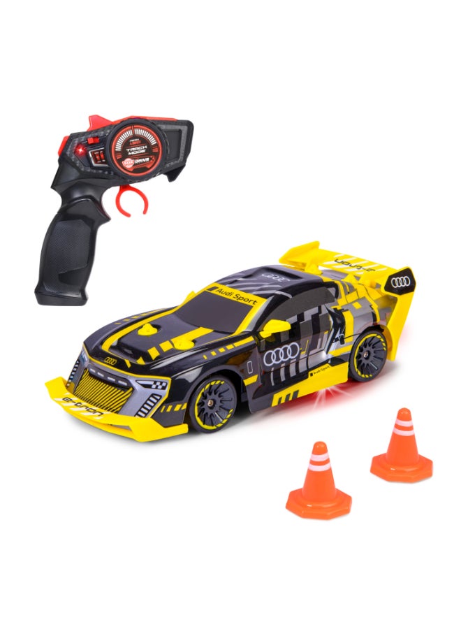 Dickie Toys - RC Audi S1 E-Tron Quattro Drift Car 1:24 - 2.4GHz, 4WD, Drift Function, LED Floor Lighting - USB Charging - RTR Remote Control Car - Image 1