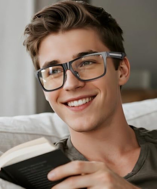 ANYLUV نظارات ضوء الأزرق ANYLUV للرجال - إطار معدني أنيق وخفيف الوزن يقي من إجهاد العين - Image 4