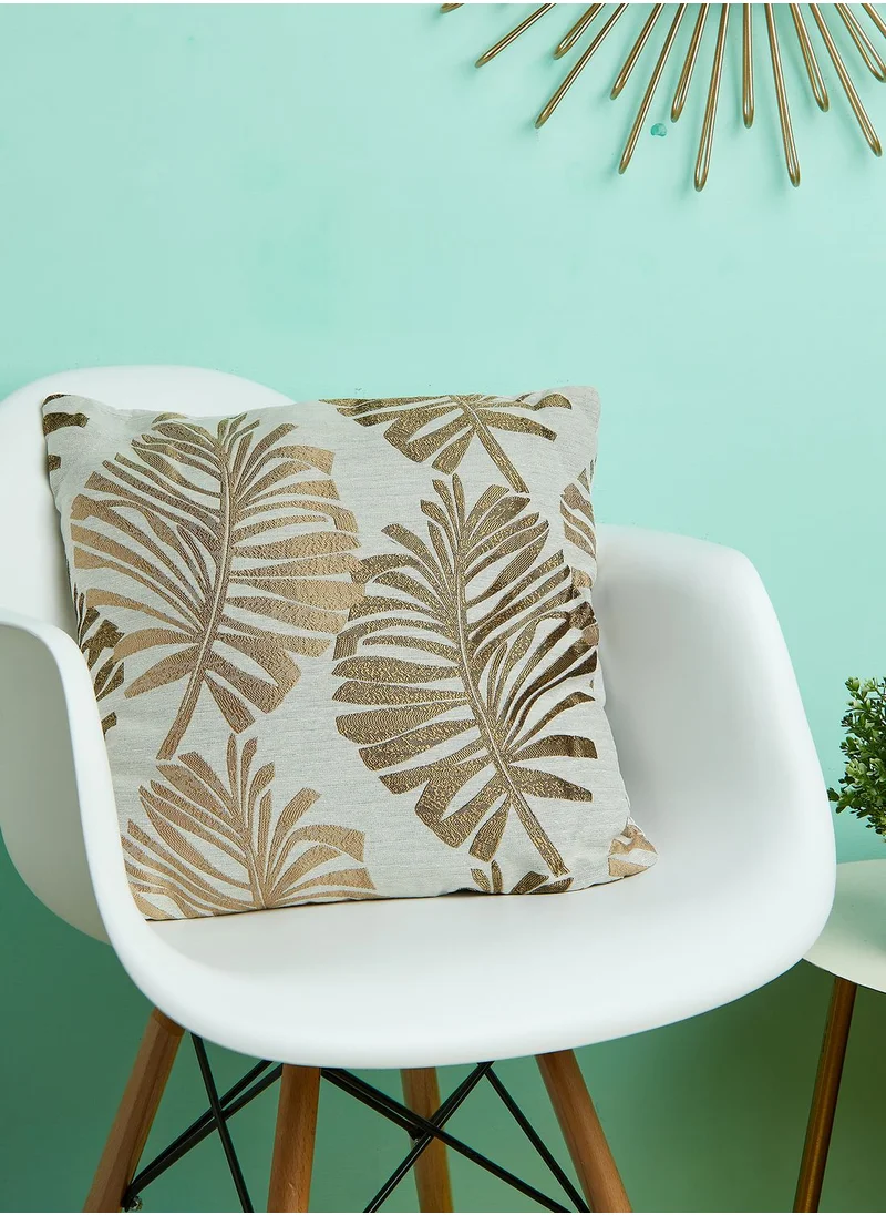 AURORA Palm Print Cushion With Insert 45X45Cm