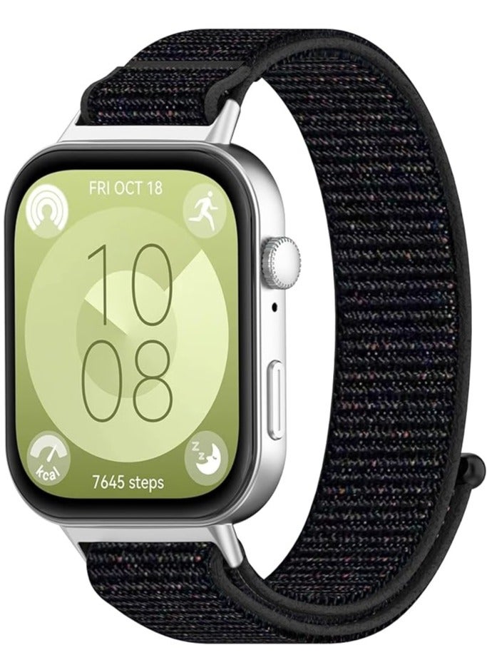 DUSALA Nylon Replacement band Compatible with Huawei Fit 3 Watch, Breathable watch band - Image 2