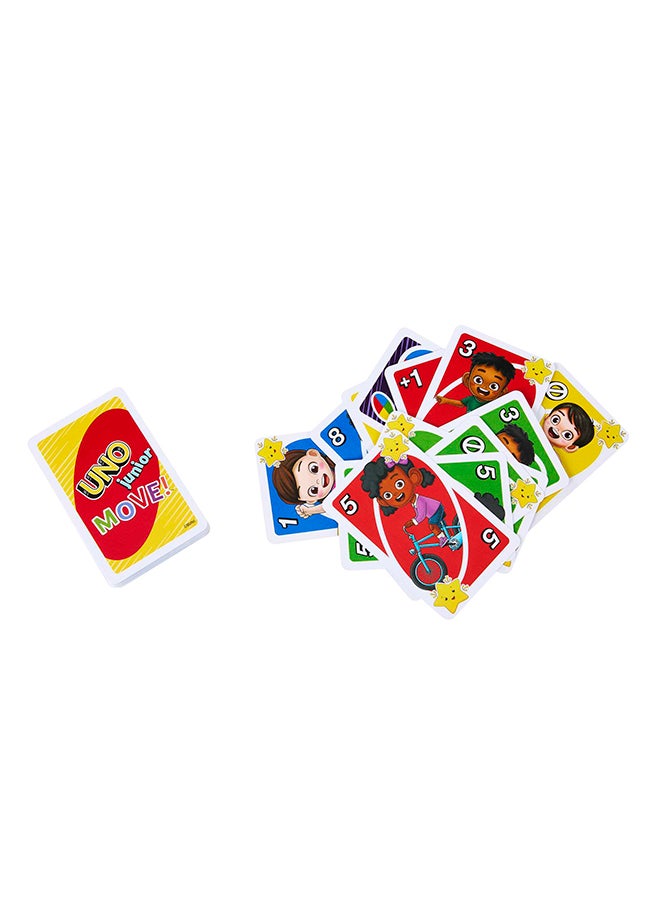 Mattel Games UNO Junior Move!  Kids Card Game with Action Rules for Family Night, Game Night, Travel, Camping and Party, UNO  Cards  - Image 5