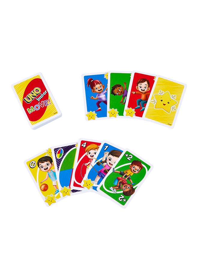 Mattel Games UNO Junior Move!  Kids Card Game with Action Rules for Family Night, Game Night, Travel, Camping and Party, UNO  Cards  - Image 3