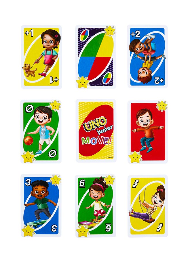 Mattel Games UNO Junior Move!  Kids Card Game with Action Rules for Family Night, Game Night, Travel, Camping and Party, UNO  Cards  - Image 4