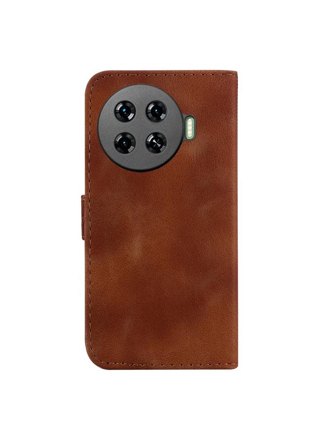 erorex Case For Tecno Spark 20 Pro+ 4G Seven-shaped Embossed Leather Phone Case - Image 4