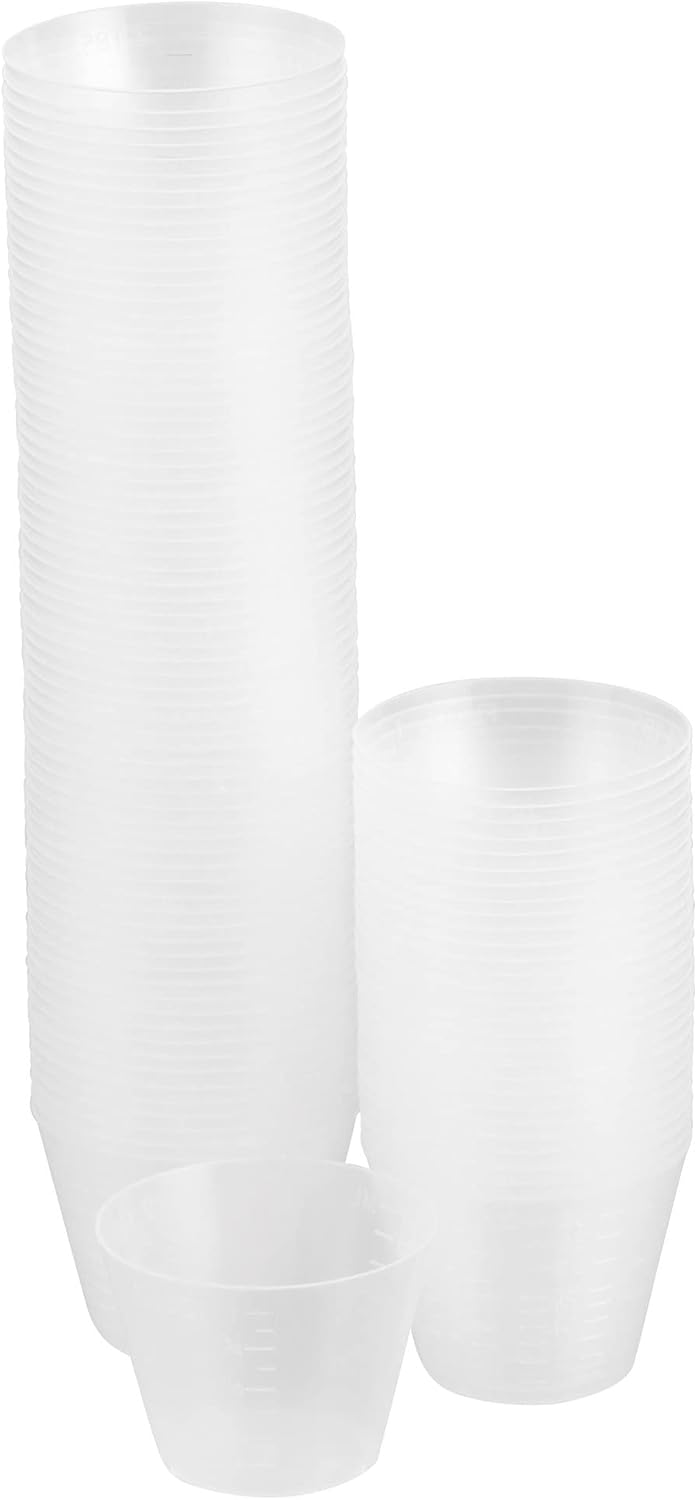McKesson Medicine Cups Disposable 1 oz  30 ml 5000 Count Plastic Small Mixing Measuring Resin Epoxy Translucent - Image 5
