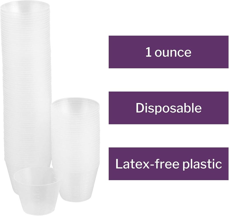 McKesson Medicine Cups Disposable 1 oz  30 ml 5000 Count Plastic Small Mixing Measuring Resin Epoxy Translucent - Image 3