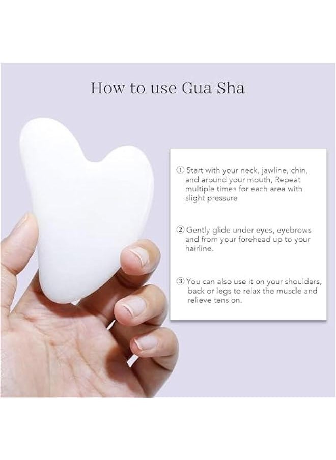 MOXO Jade Roller & Gua Sha Face Roller Facial Beauty Roller Skin Care Tools Self Care Pink Gift for Men Women Massager for Face Eyes Neck Relieve Fine Lines and Wrinkles  Rose Quartz  - Image 5