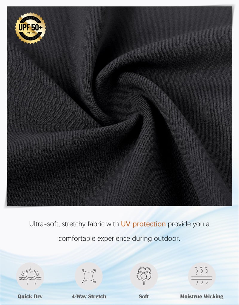 SANTINY Women's 20'' Knee Length Skorts Skirts 6 Pockets High Waisted Drawstring Long Athletic Tennis Golf Skirt Women(Black_L) - Image 5