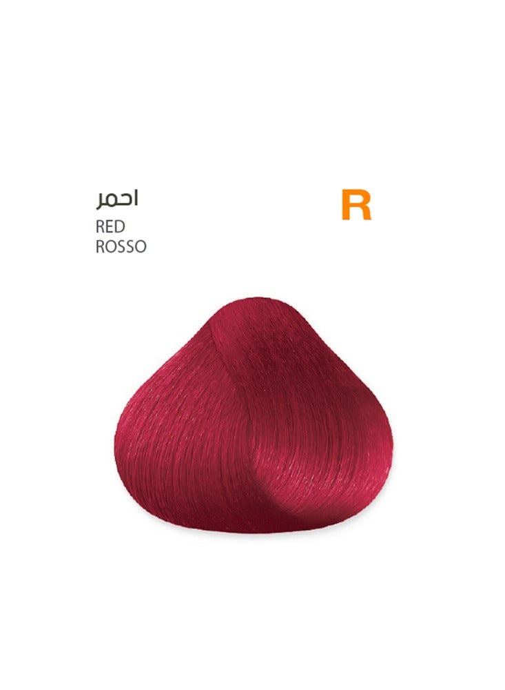 SAVOO Hair Color Cream #R Red – Permanent Hair Dye with Oil Plex & Plant Extracts | 100ml | Intense, Long-Lasting Red with Grey Coverage & Shine - Image 1
