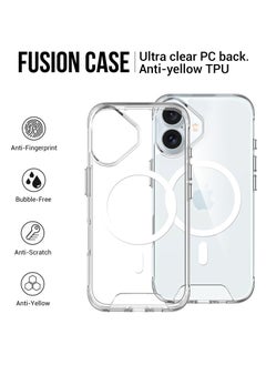 glassology iPhone 16 MagSafe Clear Case with Screen Protector Slim Shockproof Wireless Charging Compatible Anti-Yellowing Protective Bundle  - Image 2