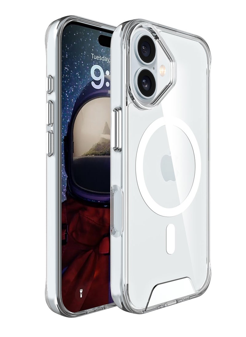 glassology - iPhone 16 MagSafe Clear Case with Screen Protector Slim Shockproof Wireless Charging Compatible Anti-Yellowing Protective Bundle - Image 1