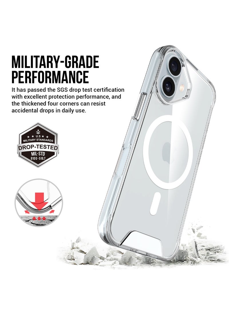 glassology - iPhone 16 MagSafe Clear Case with Screen Protector Slim Shockproof Wireless Charging Compatible Anti-Yellowing Protective Bundle - Image 1