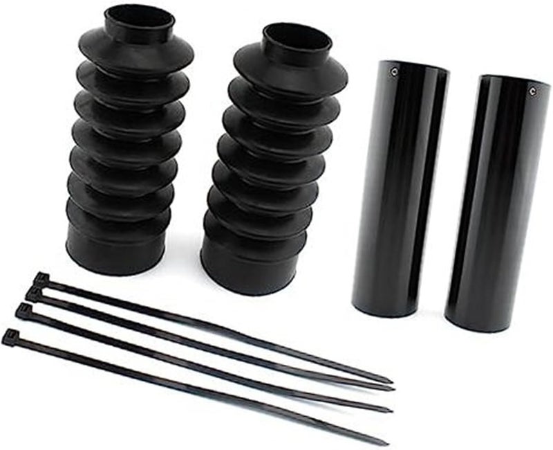 Vuzmode Motorcycle Front Fork Gaiters and Cap Set - Image 1