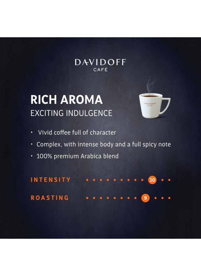 Davidoff DAVIDOFF Rich Aroma Instant Coffee - Vivid and Spicy - Strong Body and Pleasant Acidity - 100% Arabica Beans - 10/12 Intensity - 2 x 3.52 oz  - Image 4