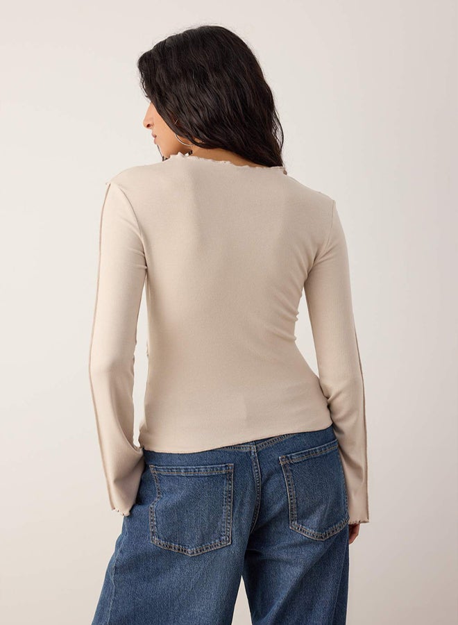 trendyol Stone Knitted Blouse - Image 4