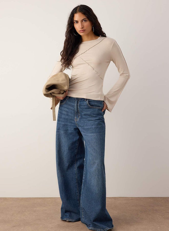 trendyol Stone Knitted Blouse - Image 2