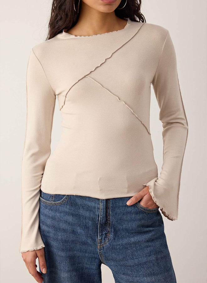 trendyol Stone Knitted Blouse - Image 3