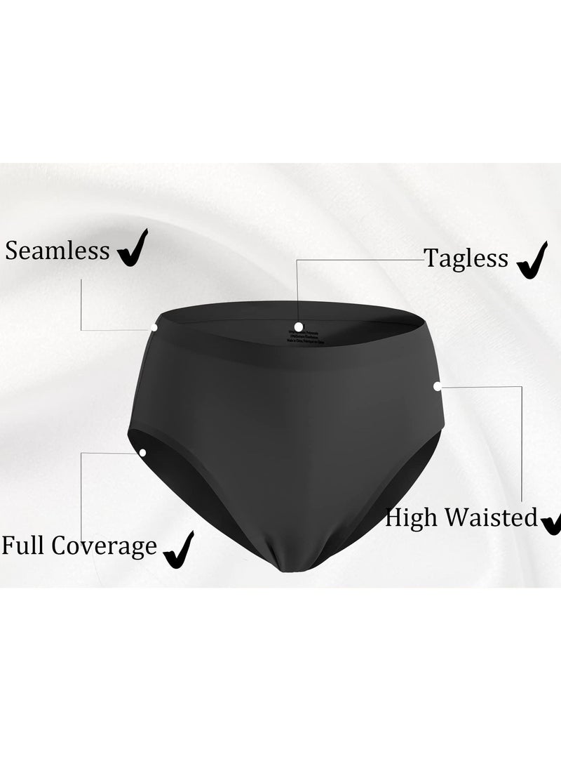 SYOSI High Waisted Seamless Full Coverage Briefs for Women, Lingerie Panties with a No Show Design, M Size - Image 2