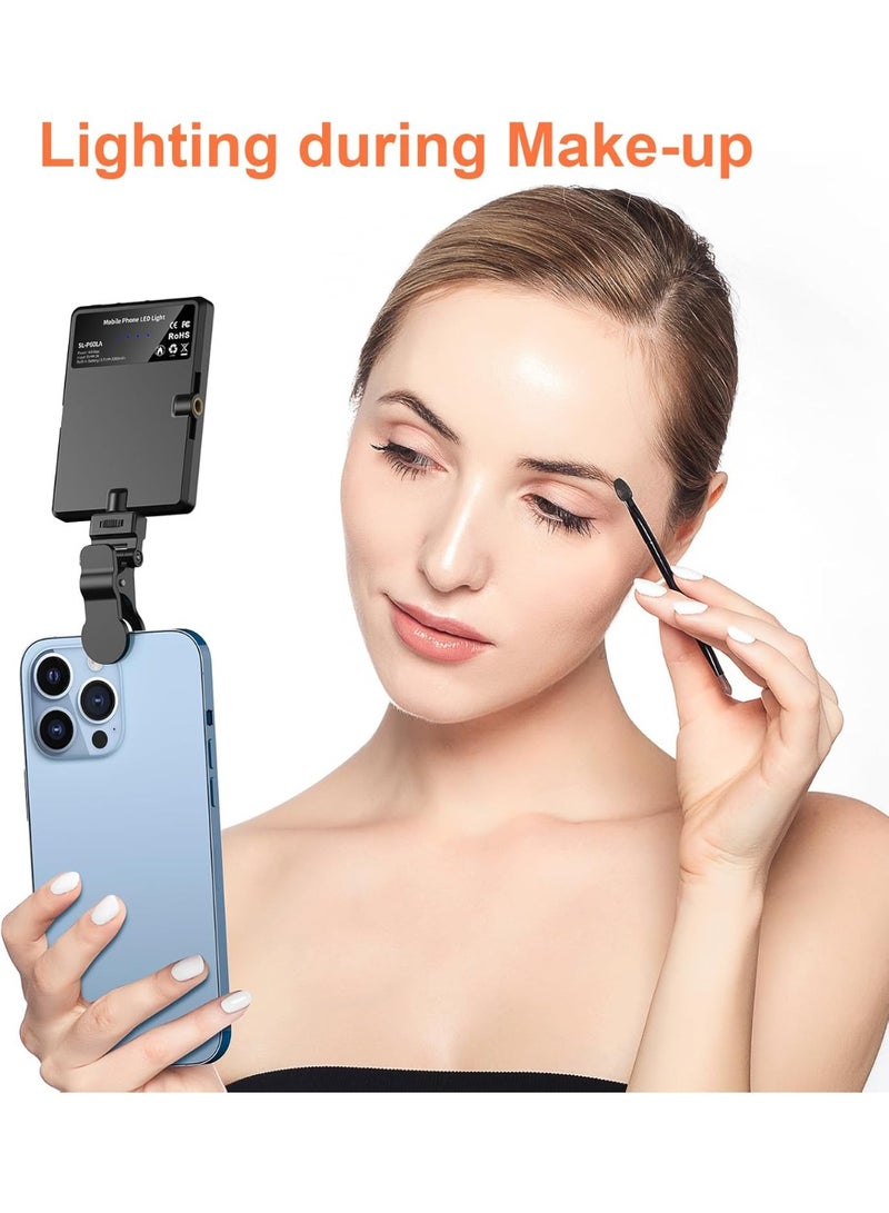 M.A&F's Selfie Light, 60 LED, Rechargeable 2000mAh, Front & Back Removable Clip, Portable Video Light with 3 Light Modes, for Laptop, Webcam, Phone, iPhone, Photo, Makeup, TikTok, Selfie, Vlogging, Live Stream, Zoom Meetings, Video Call - Black. - Image 3