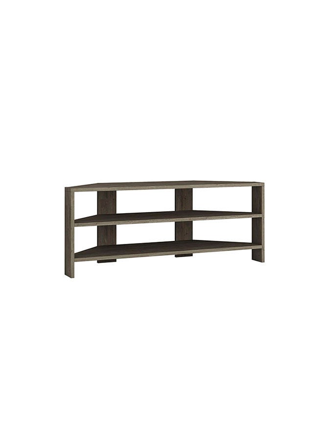 Mourah Home Thales Modern Corner Tv Stand Up To 43'' Inch Tvs| Spacesaving Tv Stand With Storage| 110X36X45 Cm (Dark Brown) - Image 2