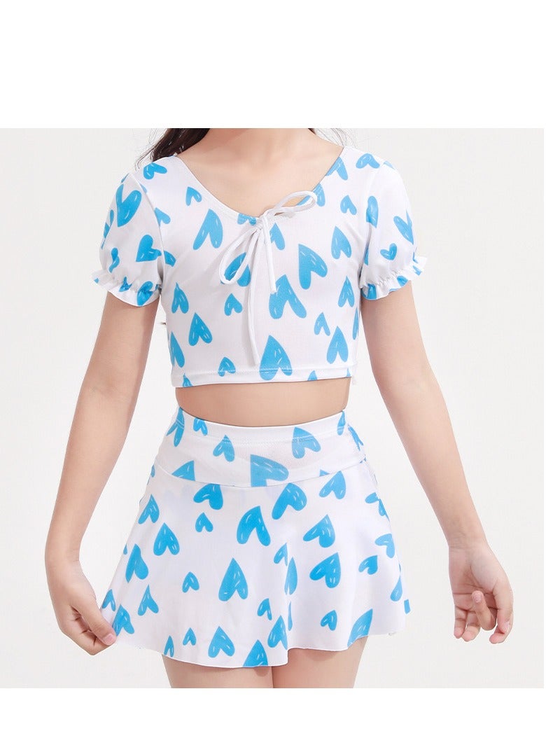 xppier ملابس السباحة للبنات، ملابس السباحة للرياضات المائية، من سن 5 إلى 8 سنوات - Image 3