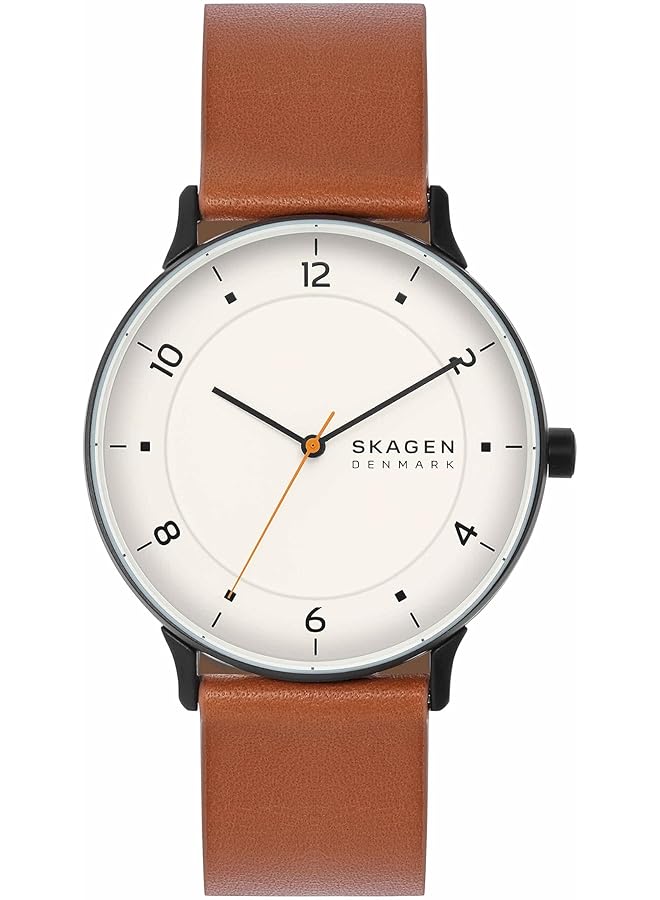 سكاجين ساعة ريس الرجالية البسيطة بثلاثة عقارب مع سوار من الجلد أو الشبكة - Image 1