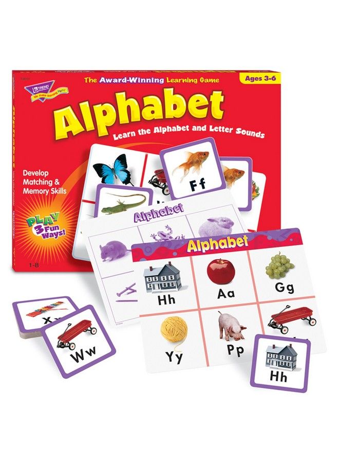 Trend Enterprises : Match Me Game Alphabet Learn The Alphabet And Letter Sounds With Photos Develop Matching And Memory Skills Play 3 Fun Ways Ages 3 And Up - Image 3