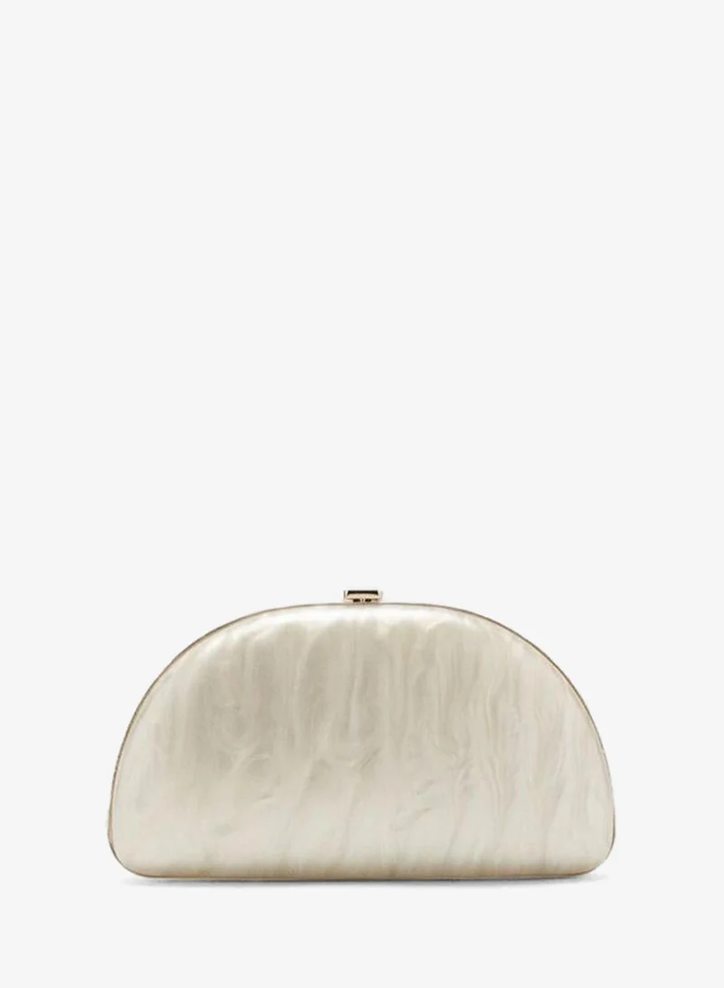 MANGO Pearl-effect clutch bag
