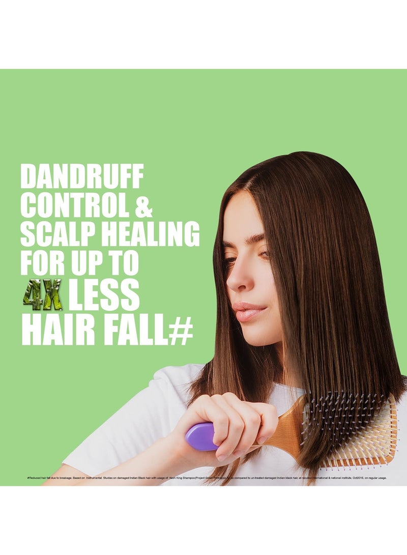 Kesh King Organics Neem & Bhringraj Anti Dandruff shampoo, reduces hairfall, certified organic ayurvedic formula for flake free healthy scalp, sulphate & paraben free, 300ml - Image 3