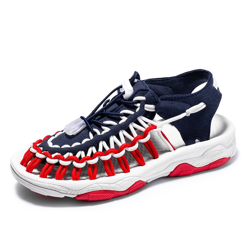 New Sandals Woven Small Children'S Sandals Medium Children'S Sandals Men'S Sandals Big Children'S Sandals Beach Shoes Roman Sandals For Hair - Image 1