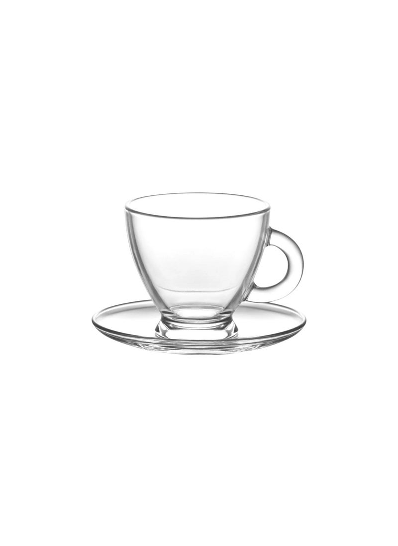 LAV Lav Roma Tea Mug with Saucers Set of 6 Mugs and 6 Saucers -255ml-Turkey Made  - Image 2