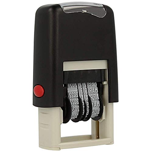 ExcelMark Faxed - Self-Inking Rubber Date Stamp - Compact Size - Black Ink - Image 5