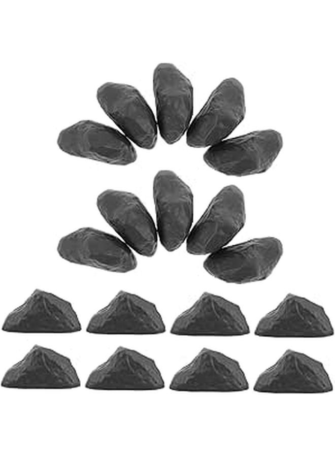Miniature Fake Rocks 50pcs Realistic Diorama Stones Small Pebbles for Crafts Terrarium Garden - Image 1