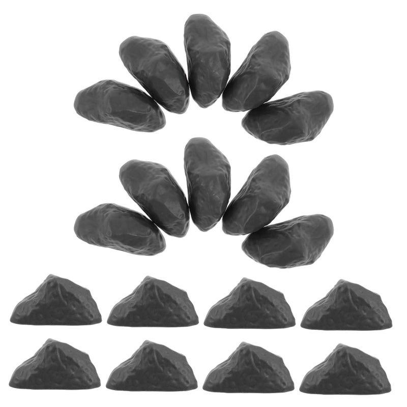 Miniature Fake Rocks 50pcs Realistic Diorama Stones Small Pebbles for Crafts Terrarium Garden - Image 2