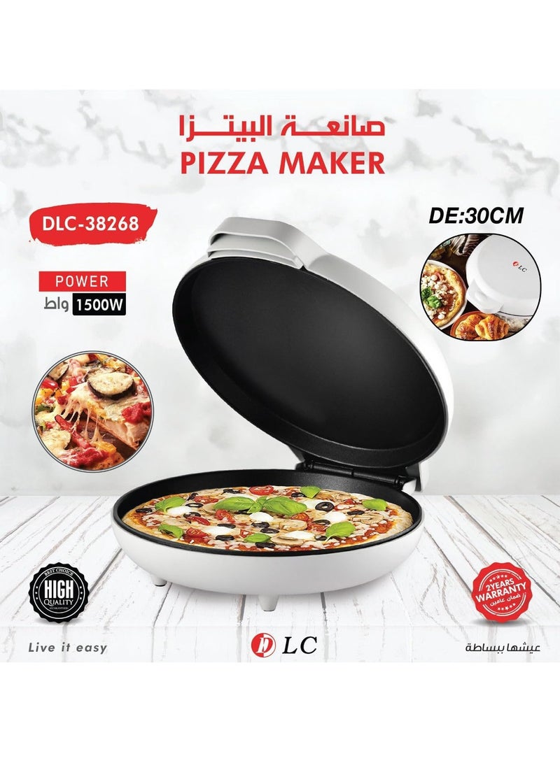 LC Pizza Maker – 1500W, 30cm Non-Stick Plate, High Quality, Easy-to-Use, Perfect for Home made Pizza - Image 4