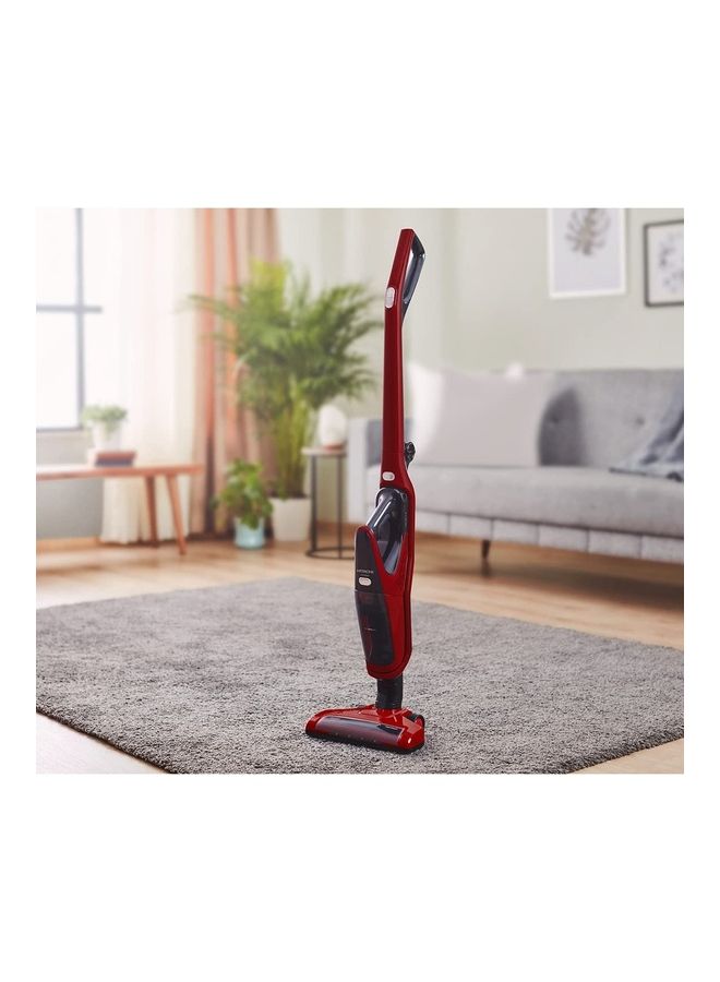 Powerful Cordless Vacuum Cleaner, 2-in-1 Upright Stick & Handheld Vacuum with 21.6V Li-ion Battery, 120W High Suction, 70 Minutes Run Time, Turbo Electric Suction Head with Led Light 120 W PVX85M Metalic Red