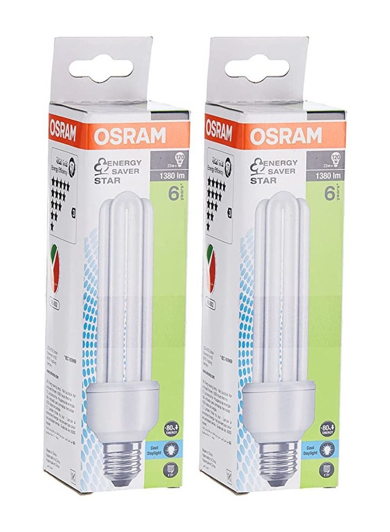 OSRAM Osram Duluxstar Daylight 23W Energy Saving Lamp T4 23W/E-27- Pack of 20 - Image 3