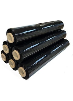 ECVV Stretch Film Roll/Wrap for Packaging, Industrial Heavy Duty Pallet Wrapping Film - Black, Single Roll (3 Kg x 300g Core)  - Image 2