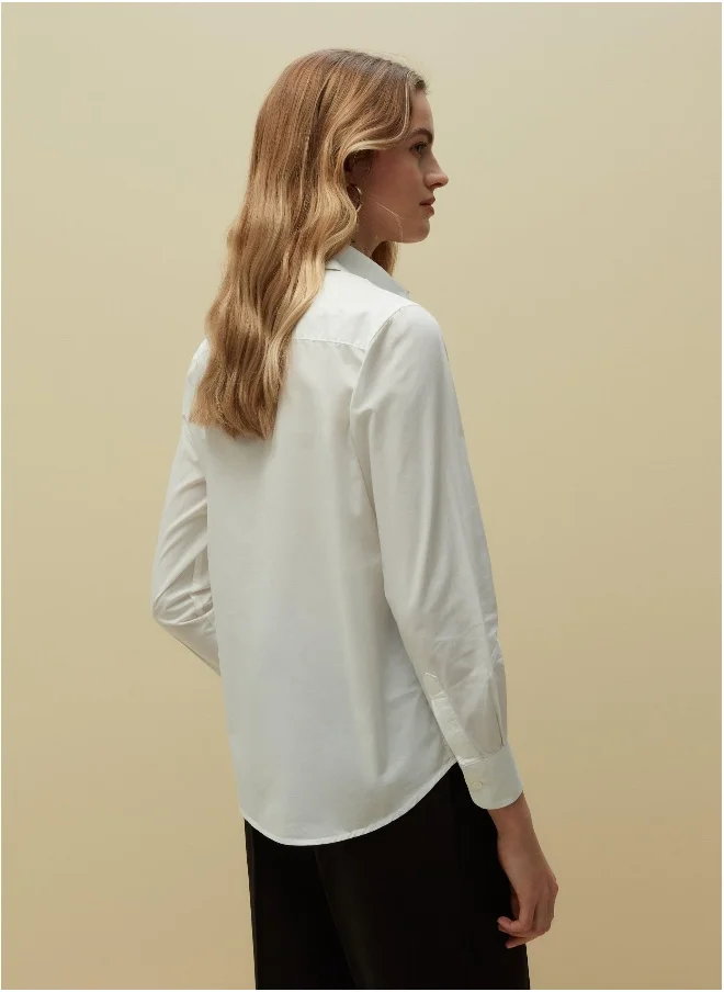 او في اس Ovs Piombo Regular-Fit Cotton Shirt
